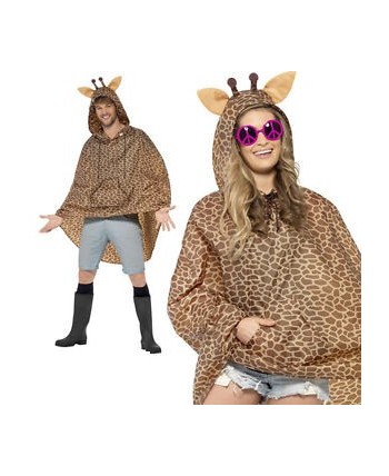 PONCHO JIRAFA IMPERMEABLE PARA ADULTO