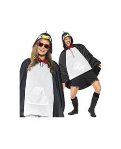 PONCHO PINGÃœINO IMPERMEABLE PARA ADULTO