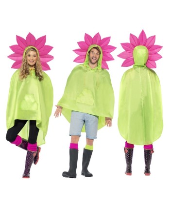 PONCHO FLOR IMPERMEABLE