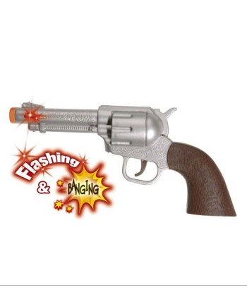 PISTOLA VAQUERO CON LUZ Y SONIDO