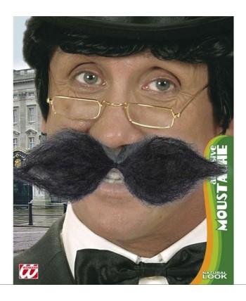 Bigote negro para disfraz
