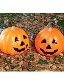 CALABAZA  CON LUZ 15 CMS.