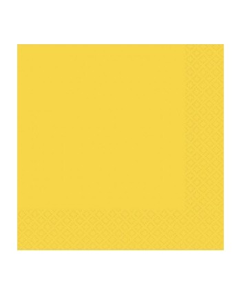 SERVILLETAS AMARILLAS 20 UNIDADES