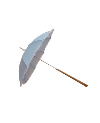 SOMBRILLA AZUL EPOCA CON PUNTILLA