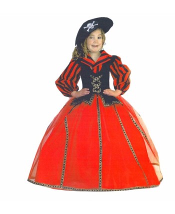DISFRAZ DE CORSARIA VESTIDO ROJO