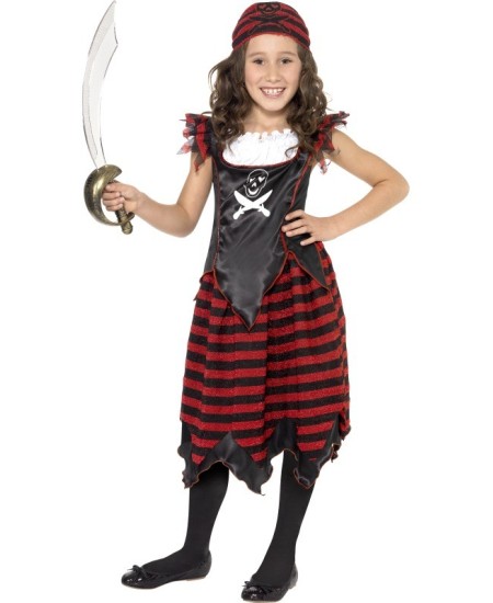 DISFRAZ DE PIRATESA FALDA PICOS PARA NIÑA
