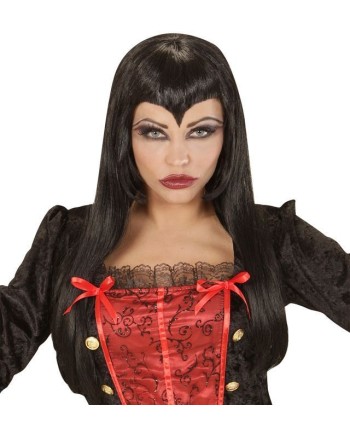 PELUCA GOTICA NEGRA CON PICO