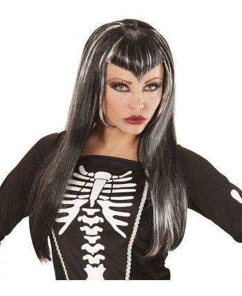 PELUCA GOTICA CON MECHAS Y PICO