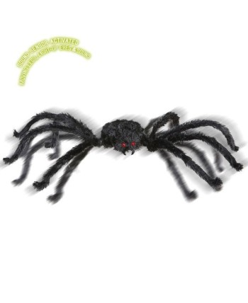 ARAÑA GIGANTE CON OJOS LUMINOSOS Y SONIDO 