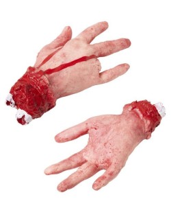 MANO AMPUTADA CON DEDO AMPUTADO