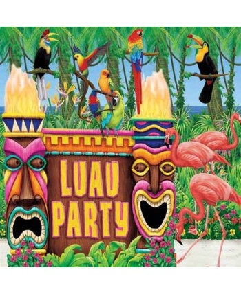 DECO ESCENA KIT LUAU PARTY