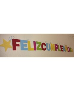 GUIRNALDA LETRAS FELIZ CUMPLE