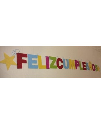 GUIRNALDA LETRAS FELIZ CUMPLE