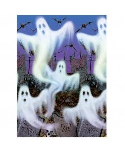 DECORACIÓN PARED FANTASMAS EN CEMENTERIO