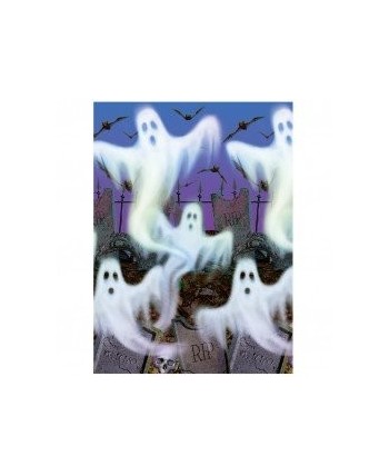 DECORACIÓN PARED FANTASMAS EN CEMENTERIO