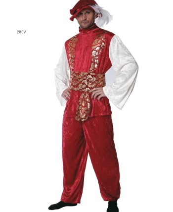 DISFRAZ DE PAJE REY MELCHOR BLANCO LUJO