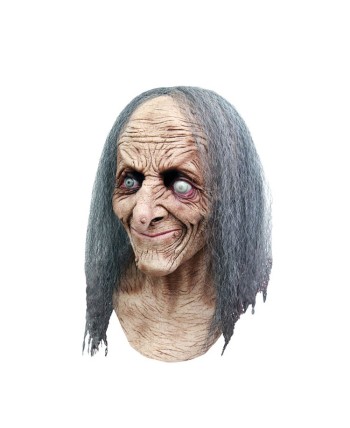 CARETA DELUXE BRUJA CON PELO GRIS MORGANA