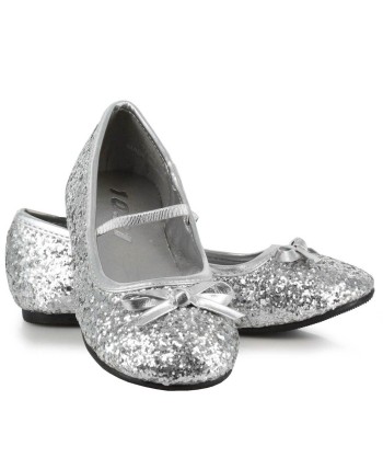 ZAPATO DE PRINCESA GLITTER PLATA