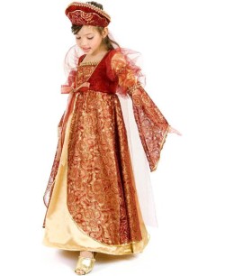 DISFRAZ DE PRINCESA MEDIEVAL ANNE PARA NIÑA