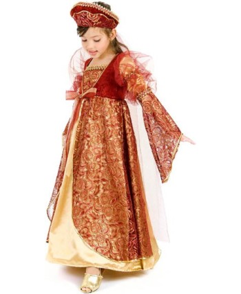DISFRAZ DE PRINCESA MEDIEVAL ANNE PARA NIÑA