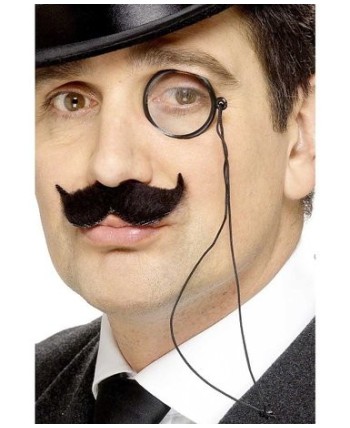 MONOCULO NEGRO CON CORDON