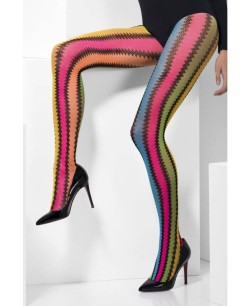 PANTY COLORES NEON RAYAS ZIG ZAG
