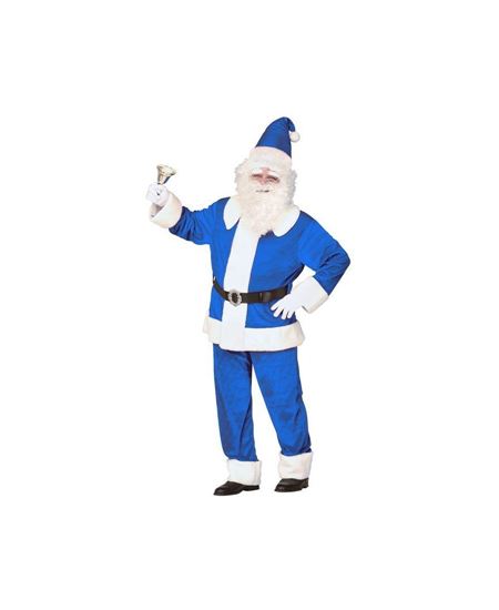 DISFRAZ DE PAPA NOEL TERCIOPELO AZUL