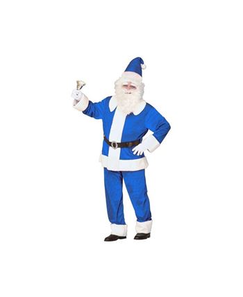 DISFRAZ DE PAPA NOEL TERCIOPELO AZUL
