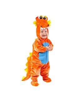 DISFRAZ DE DRAGON NARANJA BEBE