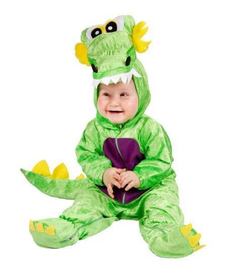 DISFRAZ DE DRAGON VERDE PARA BEBE