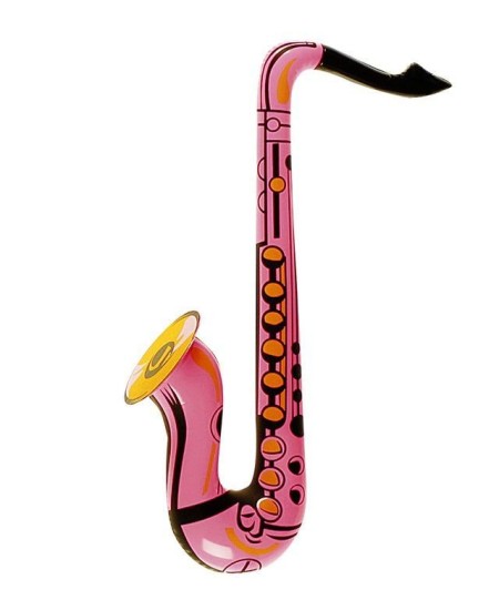 SAXOFON ROSA HINCHABLE 55 CMS.
