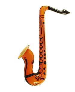 SAXOFON NARANJA HINCHABLE 55 CMS.