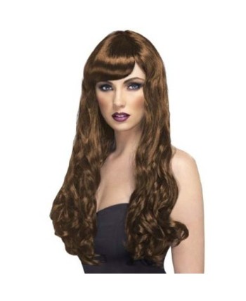 PELUCA MELENA DESIRE CON FLEQUILLO CASTAÑA