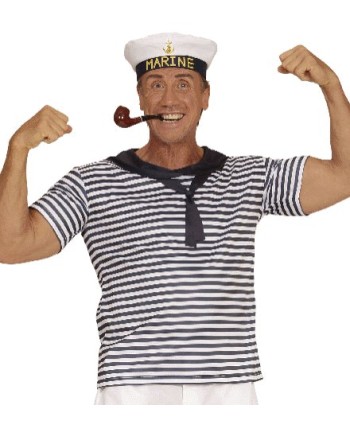 SET MARINERO CAMISETA RAYAS CON GORRO