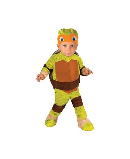 DISFRAZ DE TORTUGA NINJA MICHELANGELO BEBE