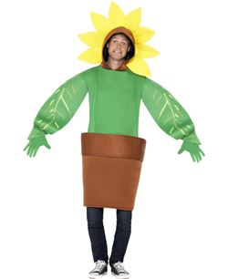DISFRAZ DE FLOR CON MACETA 