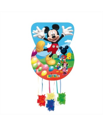 PIÑATA SILUETA MICKEY CLUB HOUSE GLOBOS
