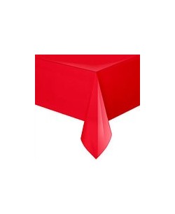 MANTEL ROJO DE PLASTICO
