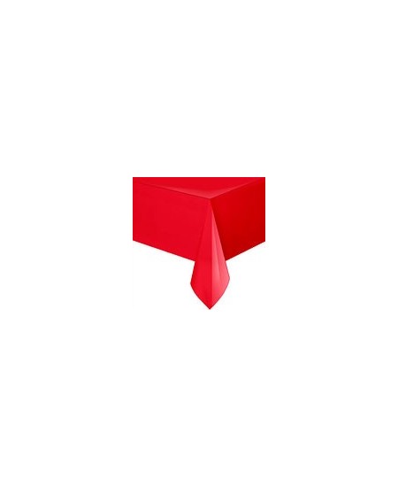 MANTEL ROJO DE PLASTICO