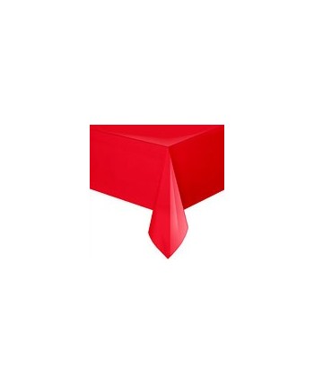 MANTEL ROJO DE PLASTICO
