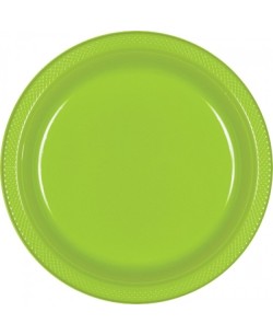 PLATO LIMA PLASTICO 10 UNIDADES