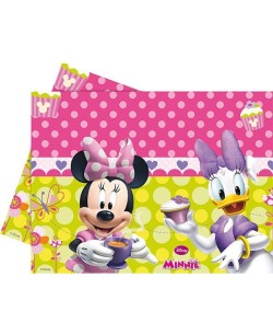 MANTEL MINNIE ROSA CON FLORES
