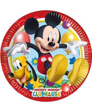 PLATO MICKEY PLAYFUL 20 CMS. 8 UNIDADES