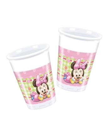 VASOS BABY MINNIE 8 UNIDADES