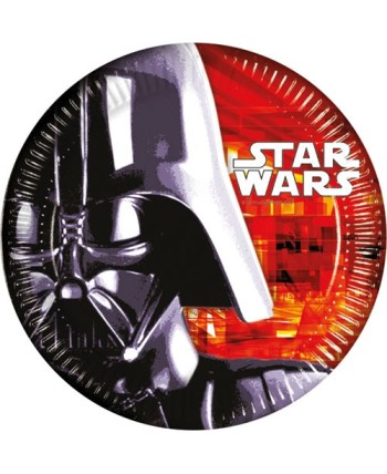 PLATOS STAR WARS DARTH VADER 23 CMS 8 UNIDADES