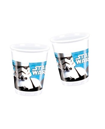 VASOS STAR WARS STORMTROOPER 8 UNIDADES