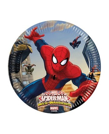 PLATOS SPIDERMAN ULTIMATE 20 CMS. 8 UNIDADES