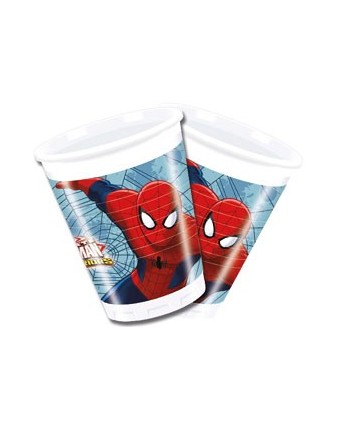 VASOS SPIDERMAN ULTIMATE 8 UNIDADES