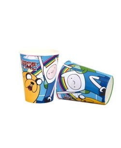 VASOS HORA DE AVENTURAS 8 UNIDADES