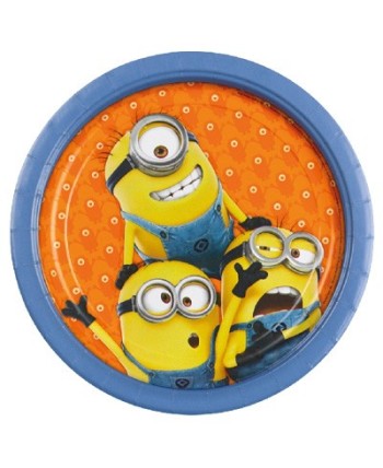 PLATO MINIONS 8 UNIDADES 18 CMS.